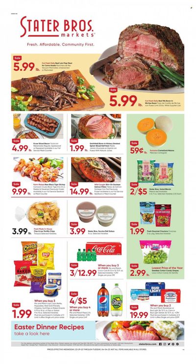 Stater Bros. (CA) Weekly Ad Flyer Specials March 29 to April 4, 2023