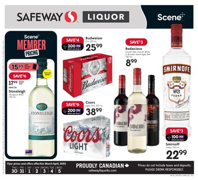 Safeway (BC) Liquor Flyer March 30 to April 5