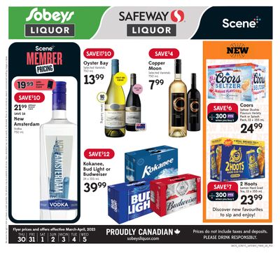 Sobeys/Safeway (AB) Liquor Flyer March 30 to April 5