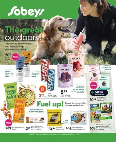 Sobeys (Atlantic) The Great Outdoors Flyer March 30 to May 3