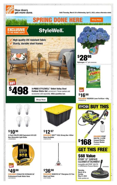 Home Depot (ON) Flyer March 30 to April 5