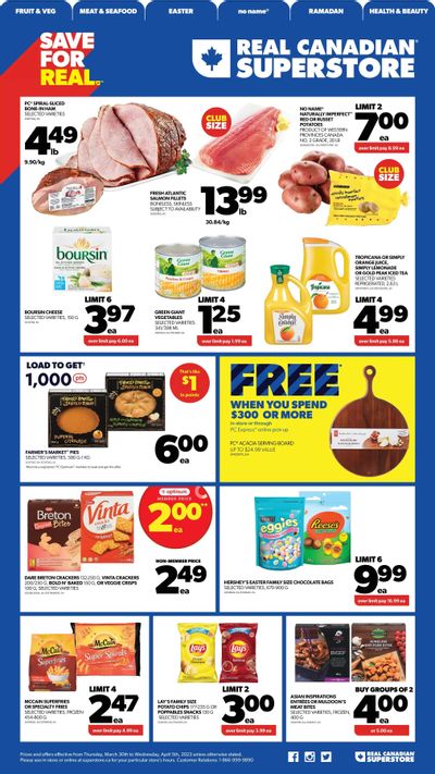 Real Canadian Superstore (West) Flyer March 30 to April 5