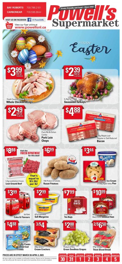Powell's Supermarket Flyer March 30 to April 5