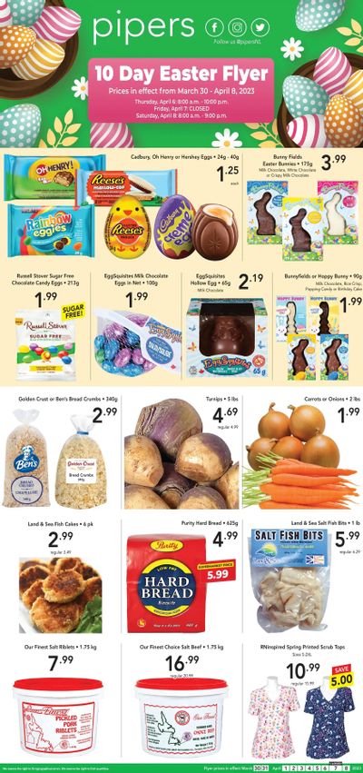 Pipers Superstore Flyer March 30 to April 8