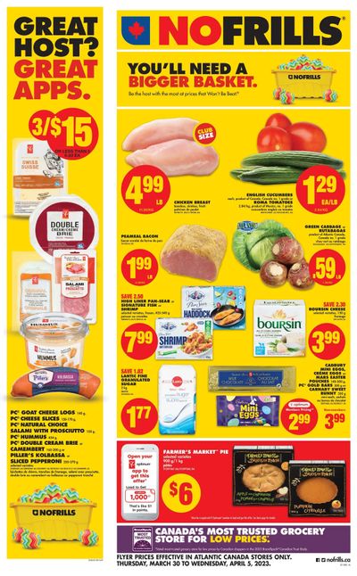 No Frills (Atlantic) Flyer March 30 to April 5