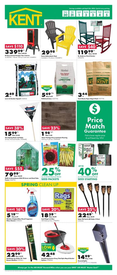 Kent Building Supplies Flyer March 30 to April 5