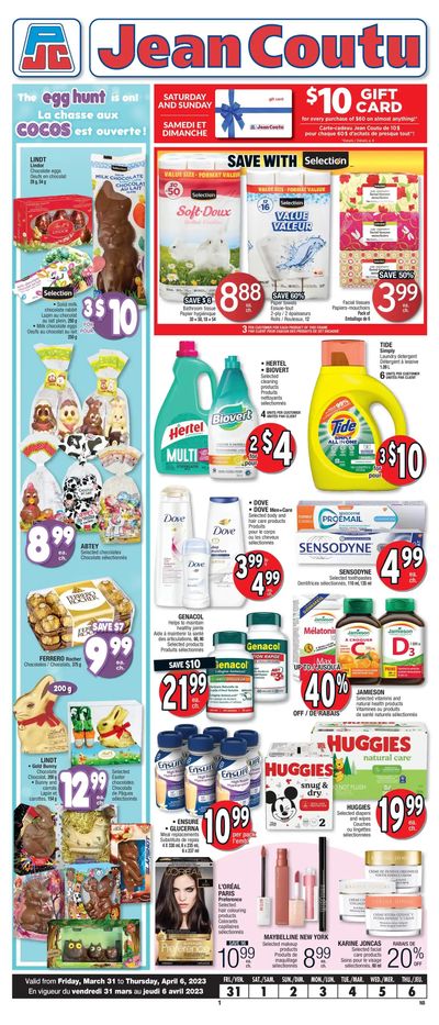 Jean Coutu (NB) Flyer March 31 to April 6