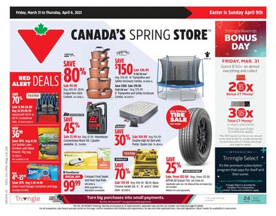 Canadian Tire (West) Flyer March 31 to April 6