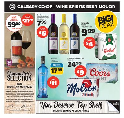 Calgary Co-op Liquor Flyer March 30 to April 5