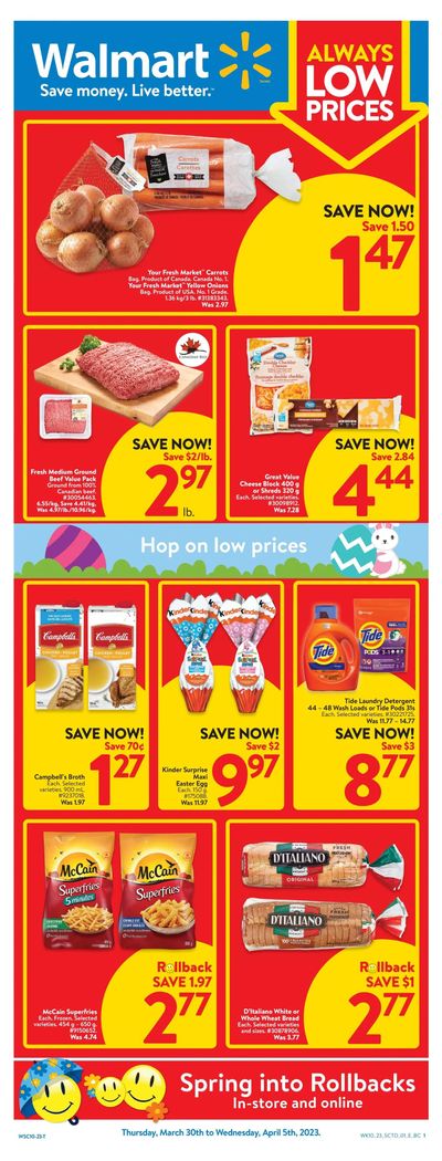 Walmart (West) Flyer March 30 to April 5