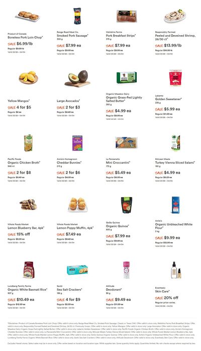 Whole Foods Market (West) Flyer March 29 to April 4