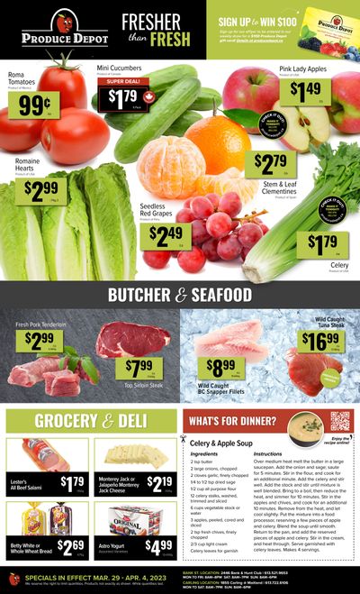 Produce Depot Flyer March 29 to April 4