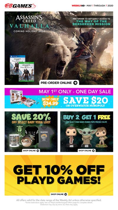 EB Games Flyer May 1 to 7