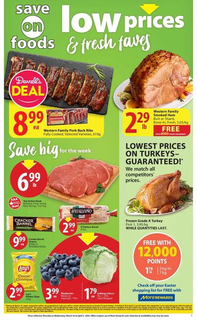 Save On Foods (SK) Flyer March 30 to April 5