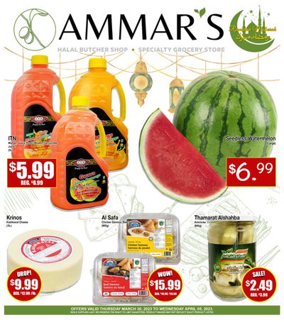 Ammar's Halal Meats Flyer March 30 to April 5