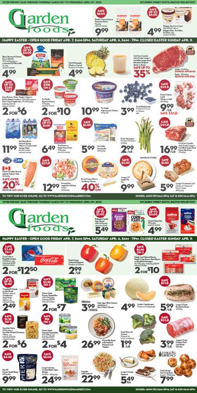Garden Foods Flyer March 30 to April 12