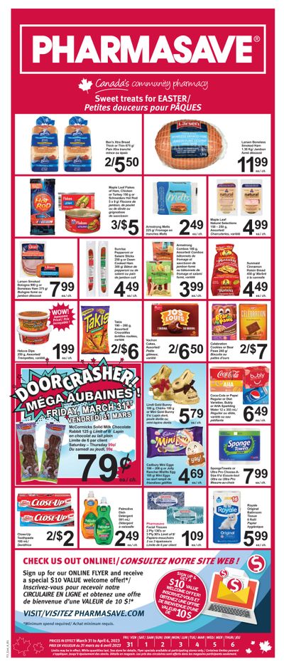 Pharmasave (NB) Flyer March 31 to April 6