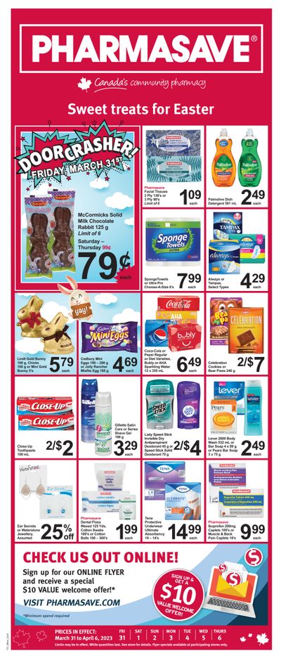 Pharmasave (ON & West) Flyer March 31 to April 6
