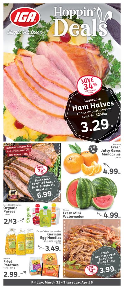 IGA Stores of BC Flyer March 31 to April 6