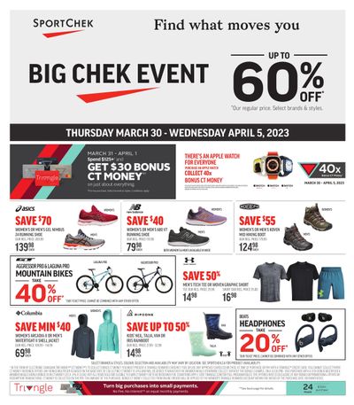 Sport Chek Flyer March 30 to April 5