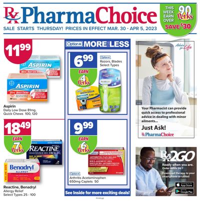 PharmaChoice Health Centre Flyer March 30 to April 5