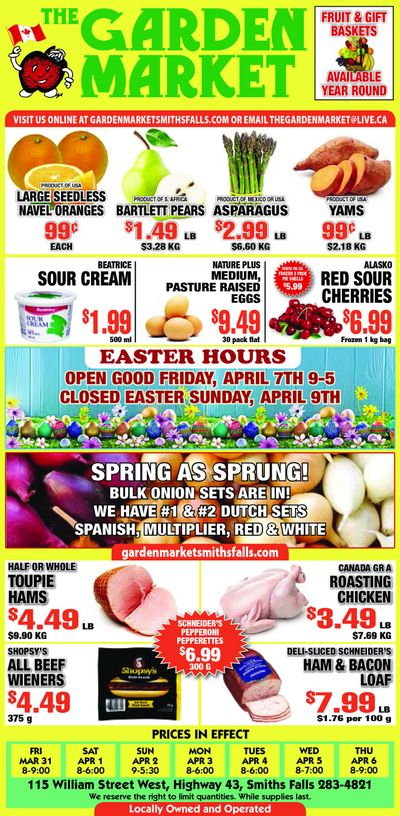 The Garden Market Flyer March 31 to April 6