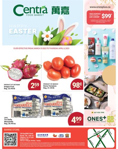 Centra Foods (Barrie) Flyer March 31 to April 6