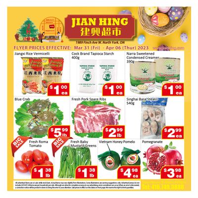 Jian Hing Supermarket (North York) Flyer March 31 to April 6
