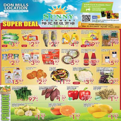 Sunny Foodmart (Don Mills) Flyer March 31 to April 6