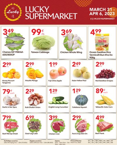 Lucky Supermarket (Winnipeg) Flyer March 31 to April 6