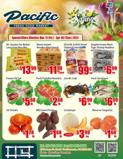 Pacific Fresh Food Market (North York) Flyer March 31 to April 6