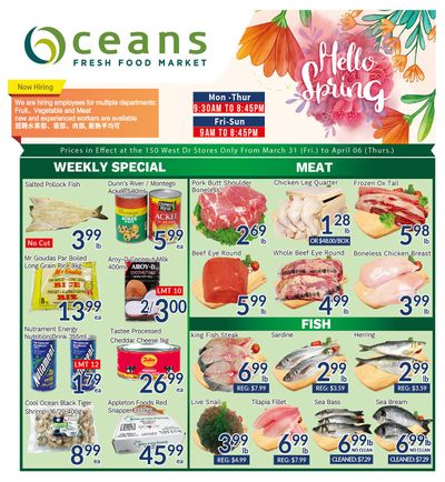 Oceans Fresh Food Market (West Dr., Brampton) Flyer March 31 to April 6