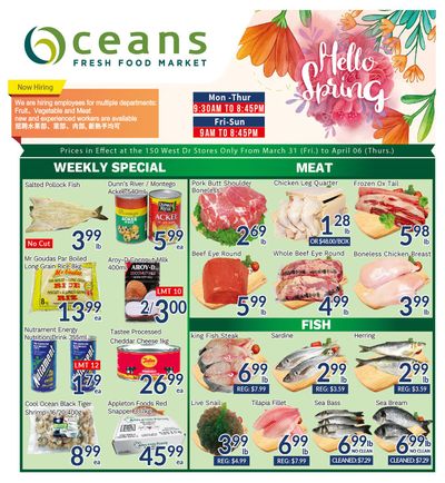 Oceans Fresh Food Market (West Dr., Brampton) Flyer March 31 to April 6