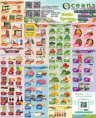 Oceans Fresh Food Market (Main St., Brampton) Flyer March 31 to April 6