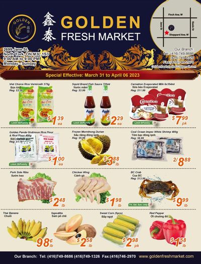 Golden Fresh Market Flyer March 31 to April 6