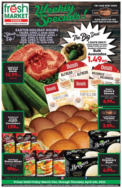 Fresh Market Foods Flyer March 31 to April 6