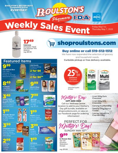 Roulston's Pharmacy Flyer May 1 to 7