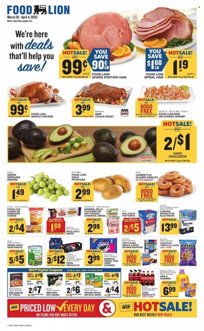 Food Lion (NC) Weekly Ad Flyer Specials March 29 to April 4, 2023