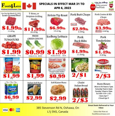 Food 4 Less (Oshawa) Flyer March 31 to April 6
