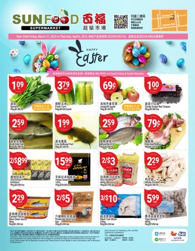 Sunfood Supermarket Flyer March 31 to April 6