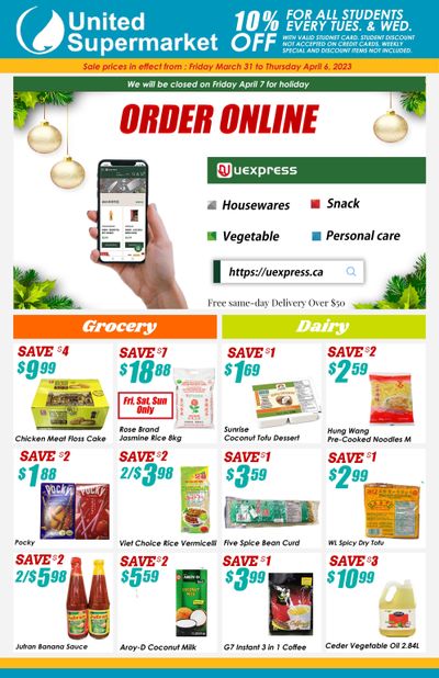 United Supermarket Flyer March 31 to April 6