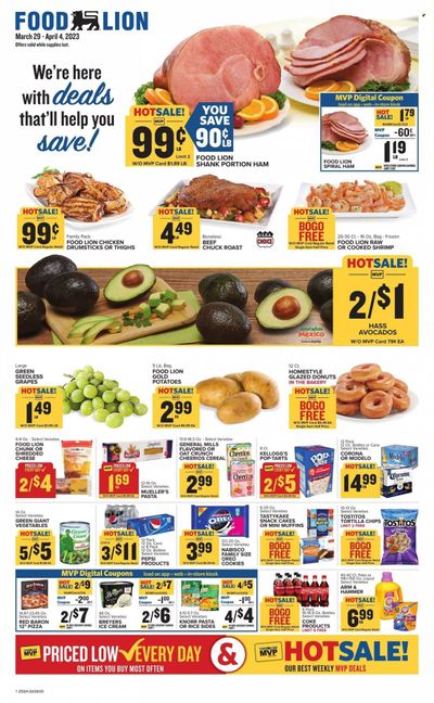 Food Lion (SC) Weekly Ad Flyer Specials March 29 to April 4, 2023
