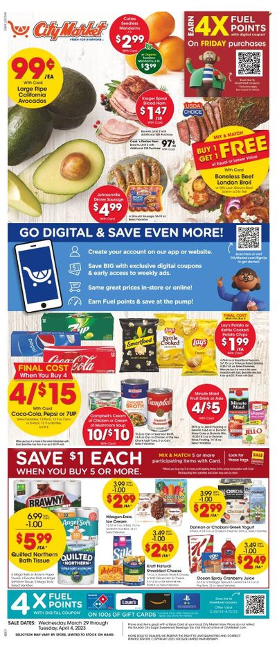 City Market (CO, UT, WY) Weekly Ad Flyer Specials March 29 to April 4, 2023