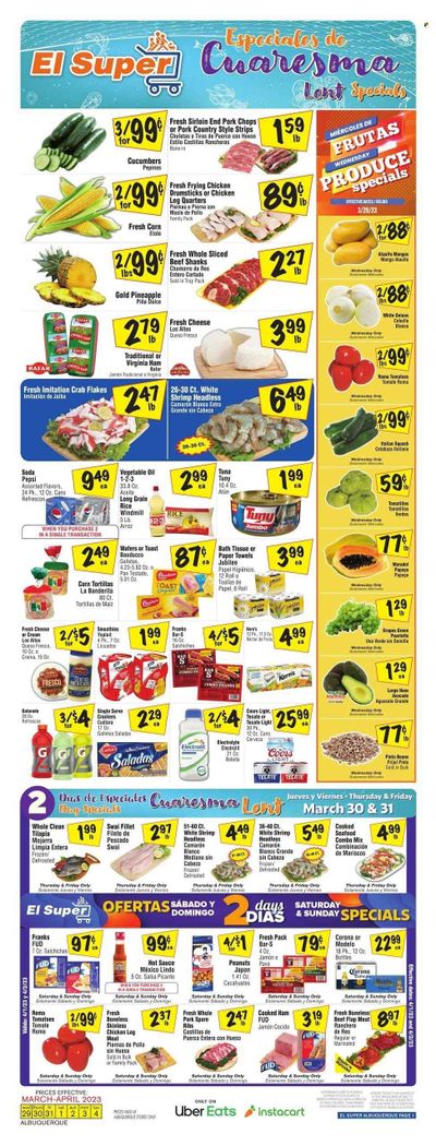 El Super (NM) Weekly Ad Flyer Specials March 29 to April 4, 2023