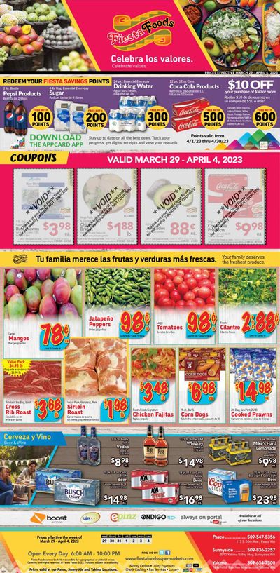Fiesta Foods SuperMarkets (WA) Weekly Ad Flyer Specials March 29 to April 4, 2023
