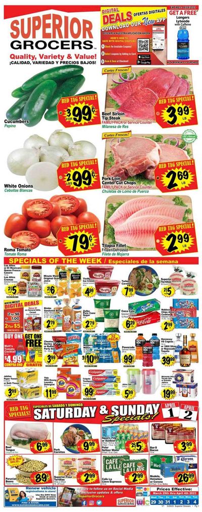 Superior Grocers (CA) Weekly Ad Flyer Specials March 29 to April 4, 2023