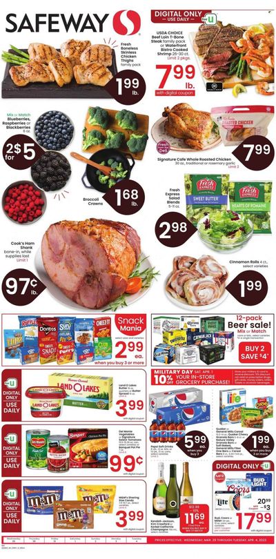 Safeway (CO) Weekly Ad Flyer Specials March 29 to April 4, 2023