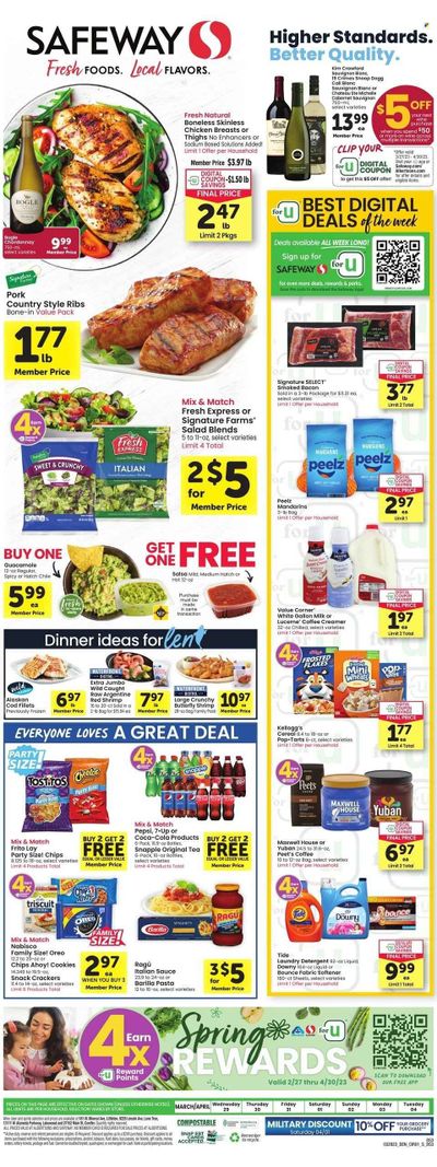 Safeway (CO) Weekly Ad Flyer Specials March 29 to April 4, 2023