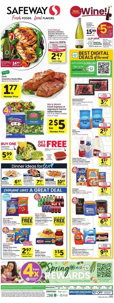 Safeway (CO) Weekly Ad Flyer Specials March 29 to April 4, 2023