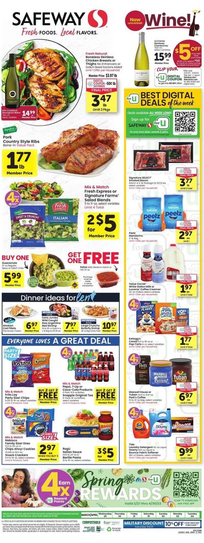 Safeway (CO) Weekly Ad Flyer Specials March 29 to April 4, 2023